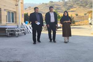 بازدید دکتر انصاری از بیمارستان شهید فرج‌الله رضازاده