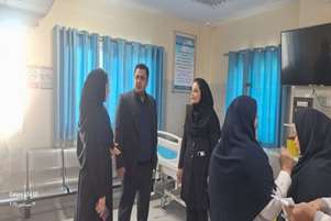 بازرسی رئیس شبکه بهداشت و درمان شهرستان کوهچنار از بیمارستان شهید فرج الله رضازاده