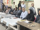 حضور نماینده شبکه بهداشت و درمان شهرستان در میز خدمت مصلی نماز جمعه