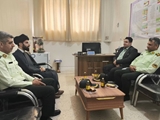 دیدار جانشین فرمانده نیروی انتظامی شهرستان کوهچنار با دکتر محمد انصاری بمناسبت گرامیداشت روز پرستار